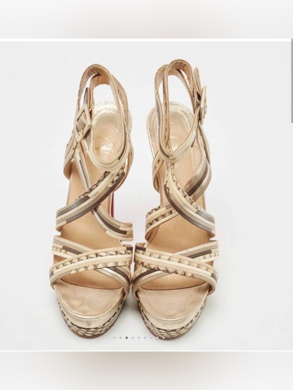 Christian Louboutin meteorita platform sandal size 38.5 - Picture 10 of 12